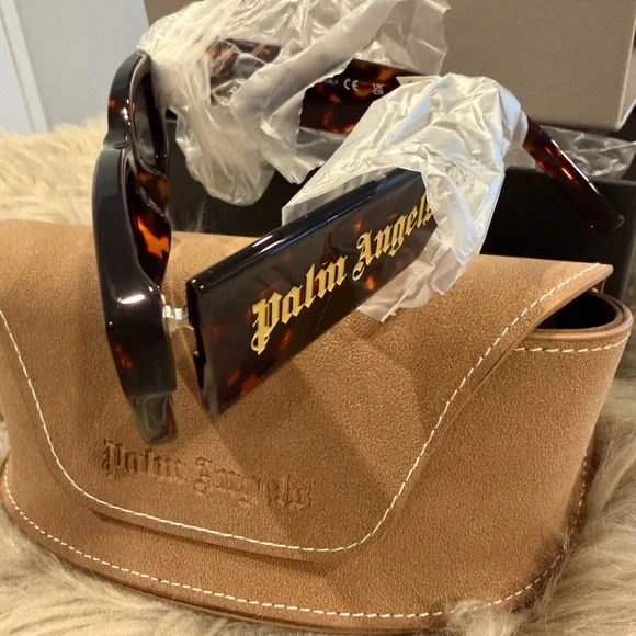 Palm Angels Brown Tortoiseshell Sunglasses